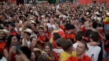 Celebrations in Madrid as Oyarzabal gives Spain the lead from the spot