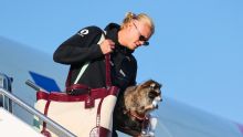 Haaland arrives in Norway with a taxidermy raccoon
