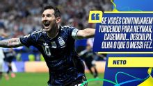 Neto vai à loucura com virada da Argentina e atuação de Messi: 'Nesta geração, não existe maior'