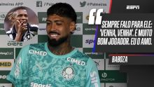 Agora no Palmeiras, Barboza fala sobre reencontro com Marlon Freitas e brinca sobre possível negociação com Danilo