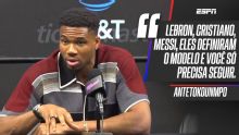 Antetokounmpo revela inspiração em Messi, exalta feitos do argentino e diz: 'Espero fazer algo parecido na minha carreira'