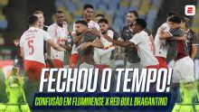 FECHOU O TEMPO! As confusões generalizadas com 'festival de expulsões' em Fluminense x Red Bull Bragantino; VEJA