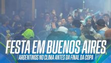 A festa dos argentinos nos arredores do Obelisco antes da final da Copa do Mundo