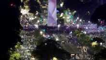 Los hinchas se reunieron en el Obelisco para valorar el Mundial de Argentina