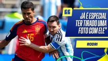 Rodri exalta Messi após Espanha vencer Argentina na final da Copa do Mundo: 'Admiração total'
