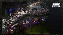 Multitudinario recibimiento a la Selección Argentina en el país