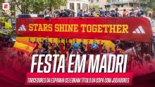 Festa da Espanha campeã da Copa do Mundo 'para' Madri; VEJA as imagens