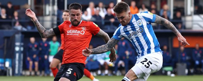 Luton, Huddersfield play to a 1-1 draw in the first leg of promotion semifinals