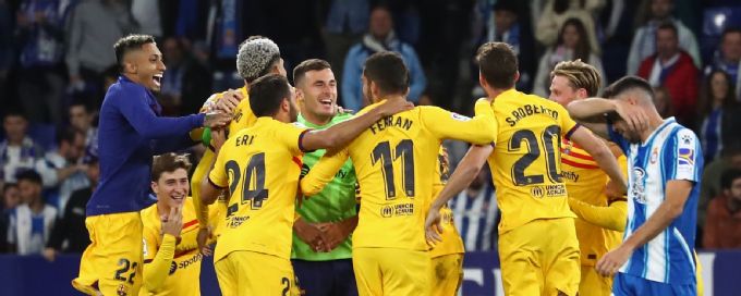 Did Barcelona go too far with title celebrations vs. Espanyol?