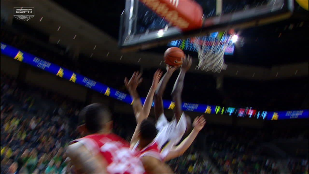 C. Boucher made Layup. Assisted by D. Brooks. Three point play ...