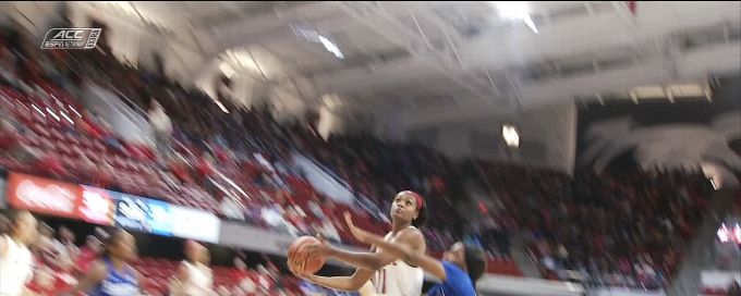 Leslie has NC State up big after layup
