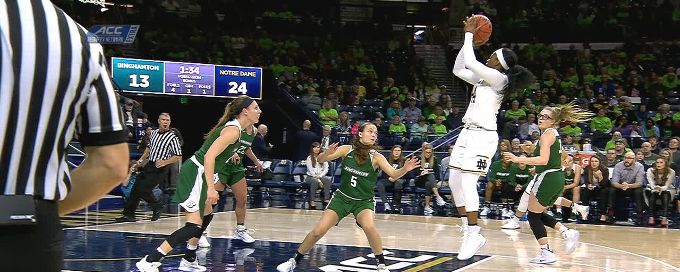 Ogunbowale nails elbow jumper