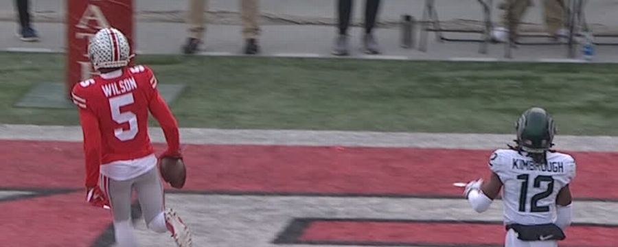 Buckeyes' fans erupt as C.J. Stroud finds Garrett Wilson for 77-yard TD