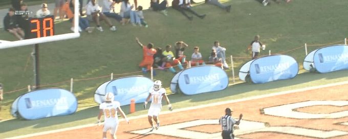 Chase Artopoeus throws a 30-yard TD for Mocs