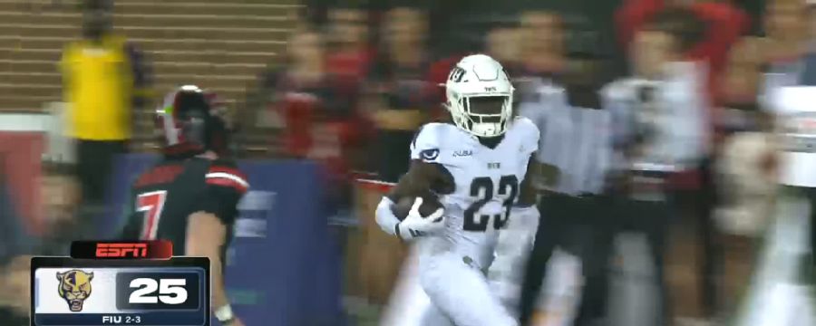 Maverick McIvor pass intercepted Jessiah McGrew return for 31 yds to the FIU 33