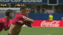 Derechazo y a cobrar: gol de Rahimi para el 3-2 de Marruecos