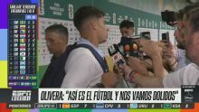 Olivera, luego de la eliminación de Uruguay: "Duele, porque veníamos con otra ilusión"