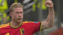 De zurda, De Bruyne puso el 3-0 para Bélgica