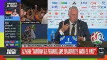 Alfaro: "Galarza jugó un partidazo, se recibió de jugador de Mundial"