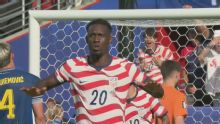 Balogun se encontró con el balón y puso el 1-0 ante Bosnia