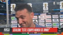 Scaloni: ''Este equipo nunca se rinde''