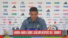 Scaloni: "El equipo dio una muestra de carácter"