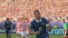 Mbappé cambió penal por gol y anotó el 1-0 ante Paraguay