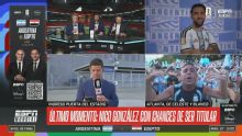 Nico González, con chances de ser titular ante Egipto