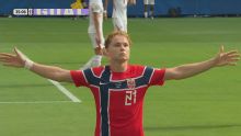 ¡Qué golazo! Schjelderup y un zurdazo inatajable para abrir el marcador ante Inglaterra