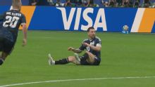 Messi hizo un jugadón y generó la amarilla de Anderson