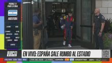 España, rumbo al estadio