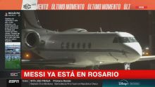 ¡Messi arribó a Rosario!
