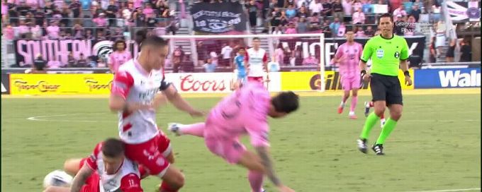 Messi leaves with injury as Inter Miami rally to win in PKs