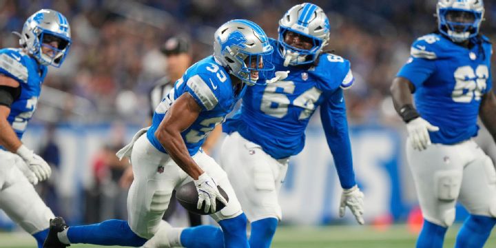 Tyson Russell makes the play for Lions' interception