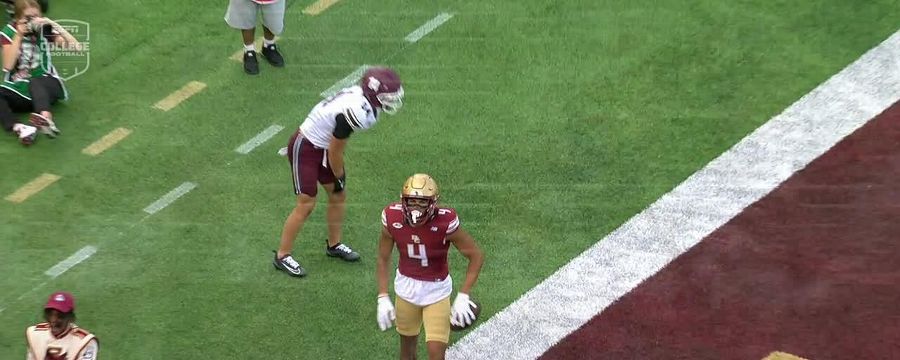 Dylan Lonergan throws 17-yard touchdown pass to Reed Harris
