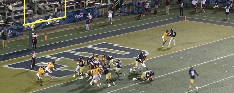 Touchdown! Anthony Carrie scores vs. Bethune-Cookman