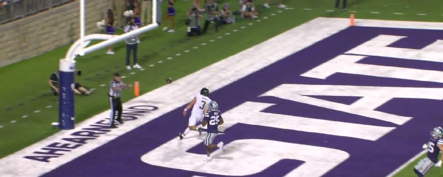 Touchdown! Cale Hellums scores vs. Kansas State