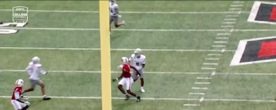 Aamaris Brown snags and runs in a 67-yard pick-six for UNLV