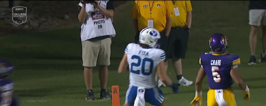 Bear Bachmeier throws a 20-yard touchdown pass vs. East Carolina