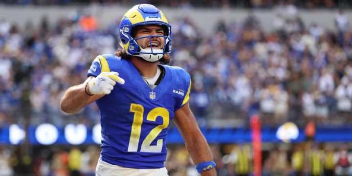 Puka Nacua hauls in late TD catch to help Rams even the score