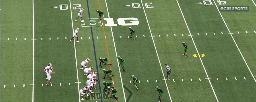 Brandon Finney Jr. with a pick-six for the Ducks