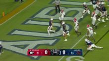 No. 10 Georgia forces a goal-line fumble to seize momentum and beat Auburn 20-10