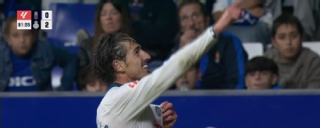 Pere Milla scores goal for Espanyol