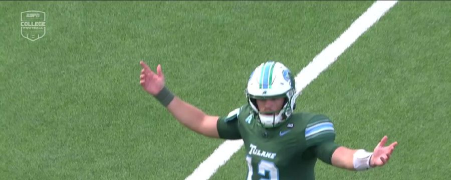 Tulane's Preston makes ridiculous juggling catch to score late winning TD