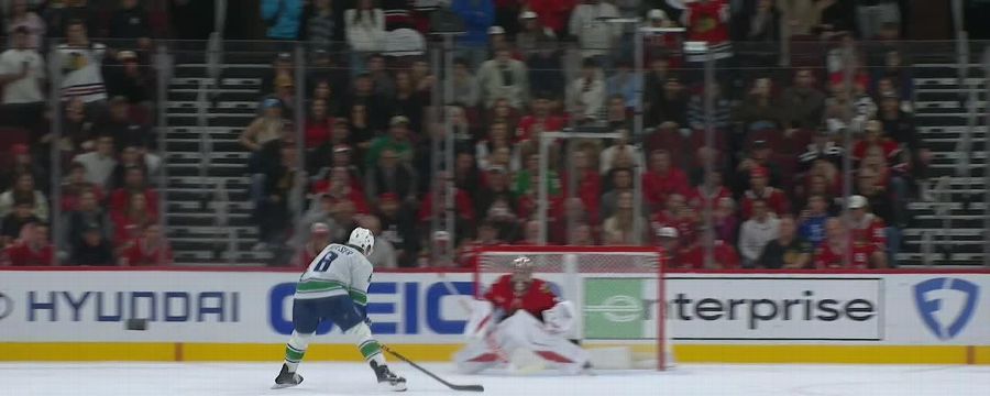 Brock Boeser wins it for Blackhawks in shootout