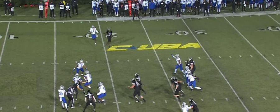 Muaaz Byard picks off Middle Tennessee Blue Raiders