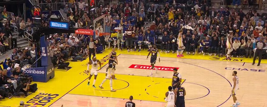Gary Payton II rises for an electric putback dunk