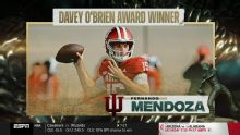 Fernando Mendoza wins the 2025 Davey O'Brien Award as nation's top QB