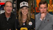 Peyton and Eli show off duck-calling skills to Lainey Wilson
