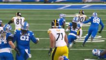 Steelers outlast Lions 29-24 in wild finish when penalty on St. Brown negates Goff's winning TD